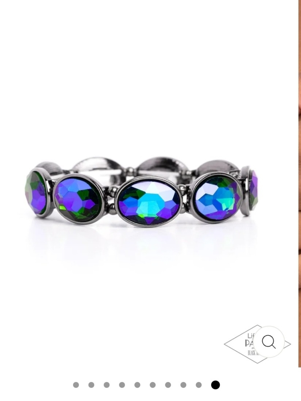 Paparazzi Diva in Disguise Exclusive Blue Green Multi Stretch Bracelet